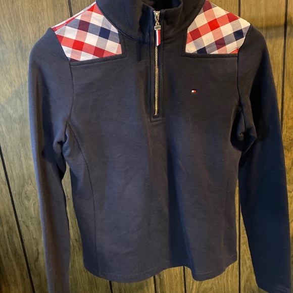 Tommy Hilfiger Half Zip Pullover Funnel Neck Sweater Women Size XS - Picture 7 of 10